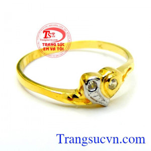 Thanh toán an toàn Bán nhẫn nữ vàng dành cho nữ. Nhẫn nữ âm dương dao hòa