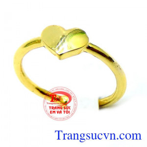 Bán nhẫn nữ vàng dành cho nữ. Nhẫn vàng nữ trái tim