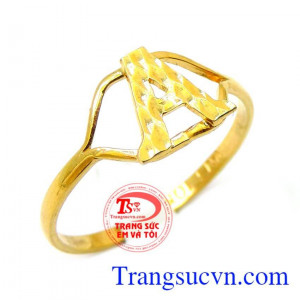 Nhẫn nữ chữ A