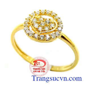 Nhẫn nữ bảo hành 6 tháng giao toàn quốc, thanh toán an toàn.Nhẫn nữ trái tim ngọt ngào