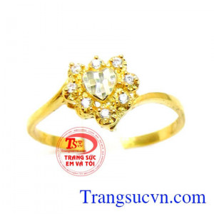 Nhẫn trái tim trong sáng