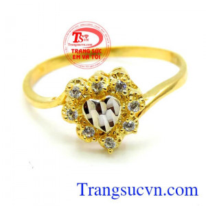 Nhẫn trái tim trong sáng