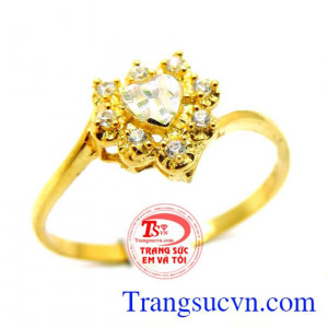 Nhẫn trái tim trong sáng