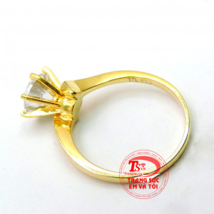 Nhẫn nữ bảo hành 6 tháng giao toàn quốc, thanh toán an toàn. Nhẫn kim cương nữ vàng