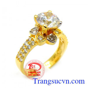 Bán nhẫn nữ vàng dành cho nữ. Nhẫn vàng tia sáng tình yêu