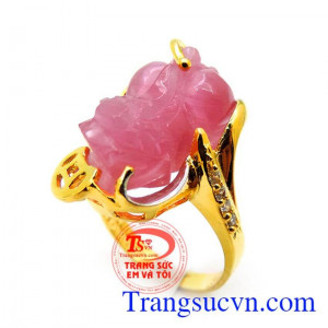 nhẫn nữ bảo hành 6 tháng giao toàn quốc, thanh toán an toàn. Nhẫn nữ vàng tỳ hưu hồng