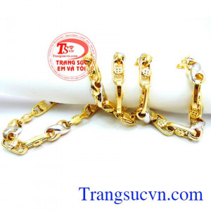 Dây chuyền nam vàng tây 10k, sang trọng