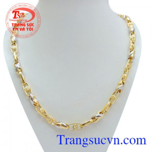 Dây chuyền nam vàng tây 10k, sang trọng