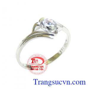Nhẫn 18k vàng trắng giao toàn quốc phái đẹp Ưa Chuộng và Bình chọn nhiều năm. Nhẫn 18k vàng trắng