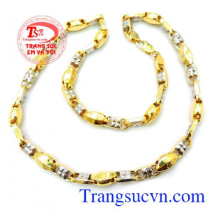 Dây chuyền nam vàng 10k thời trang, hiện đại. Dây chuyền nam bảo hành 6 tháng, giao hàng nhanh trên toàn quốc