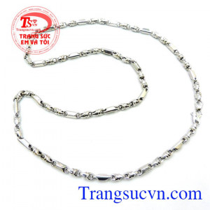 Dây vàng trắng Italy 18k italy tinh tế đeo bền đẹp