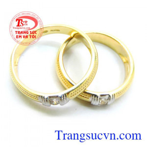 Nhẫn cưới 18k tình yêu hoàn hảo