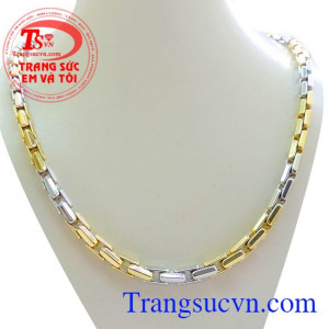 Dây vàng trắng Italy 18k quý phái tinh tế dành cho phái đẹp
