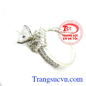 Nhẫn nữ vàng trắng kết kim nhân tạo dành cho nữ,nhẫn nữ vàng tây,được thiết kế tinh tế, đeo xinh xinh trên ngón tay đeo nhẫn, nhẫn nữ bảo hành 6 tháng giao toàn quốc, thanh toán an toàn