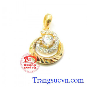 Mặt dây nữ trinh vàng, mặt chuyền nữ, mặt dây vàng đẹp, đeo hợp thời trang.