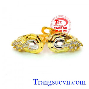 Hoa tai nữ vàng gọn