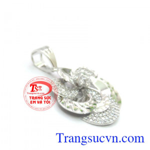 Mặt dây vàng tây trắng