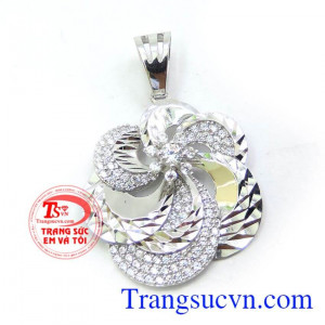 Mặt dây vàng tây trắng