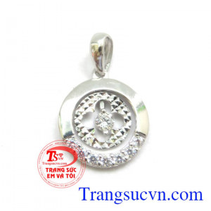 Mặt dây vàng trắng đẹp