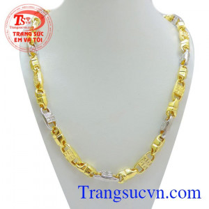 Bảo hành 6 tháng,dây chuyền vàng nam đẹp. Dây chuyền vàng tây đẹp
