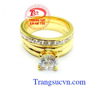 Nhẫn cưới chế tác đẹp sang trọng, đẳng cấp