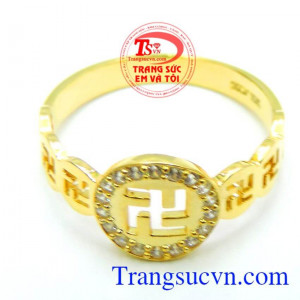 Nhẫn nữ chữ vạn vàng được thiết kế tinh tế, đeo Nhẫn nữ chữ vạn vàng,nhẫn nữ bảo hành 6 tháng giao Nhẫn nữ chữ vạn vàng toàn quốc,Nhẫn nữ chữ vạn vàng thanh toán an toàn.