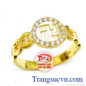 Nhẫn nữ chữ vạn vàng được thiết kế tinh tế, đeo Nhẫn nữ chữ vạn vàng,nhẫn nữ bảo hành 6 tháng giao Nhẫn nữ chữ vạn vàng toàn quốc,Nhẫn nữ chữ vạn vàng thanh toán an toàn.