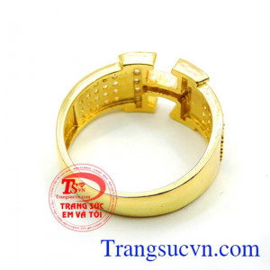 Nhẫn nữ chữ H,nhẫn nữ vàng tây,được thiết kế tinh tế,Nhẫn nữ chữ H đeo xinh xinh trên ngón tay đeo nhẫn,Nhẫn nữ chữ H bảo hành 6 tháng giao Nhẫn nữ chữ H toàn quốc, thanh toán an toàn.