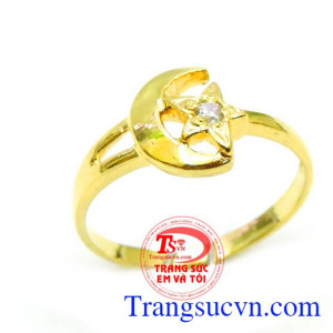 Nhẫn nữ vàng tây dành cho phái đẹp phù hợp làm quà tặng sinh nhật hoặc trong các dịp ý nghĩa