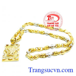 Bộ dây chuyền vàng hàng hiệu