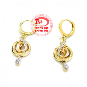 Bông tai vàng italy 18k Giao toàn quốc thanh toán an toàn,Bông tai vàng italy 18k Khách hàng ưa chuộng