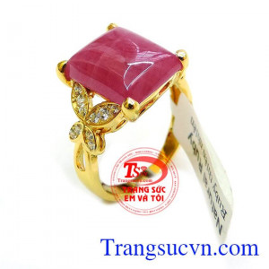 Món quà ý nghĩa nhẫn ruby thiên nhiên. Nhẫn nữ hợp đeo ngón giữa,chất lượng đảm bảo khách hàng ưa chuộng nhiều năm,Nhẫn ruby nữ bảo hành 1 năm, thanh toán an toàn.
