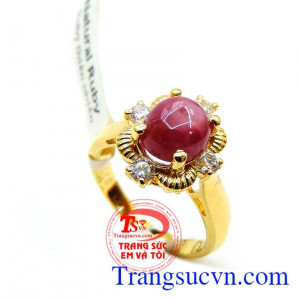 Đá thiên nhiên hộ mệnh mang lại may mắn, sức khỏe cho người sử dụng. Khách hàng ưa chuộng sản phẩm Nhẫn nữ vàng tây đá quý bền đẹp.