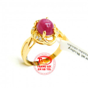 Nhẫn nữ vàng tây gắn đá thiên nhiên chế tác tinh tế mang đến những đường nét sáng,bóng bền đẹp cho chiếc nhẫn nữ đeo hợp thời trang,chất lượng vàng được đảm bảo uy tín