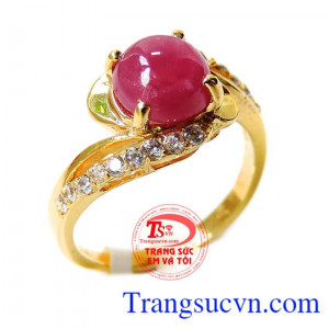 Nhẫn nữ ruby công danh quý phái và cao quý dành cho phái đẹp,Chiếc nhẫn nữ ruby thiên nhiên có giấy kiểm định đá quý và vàng kèm theo,đảm bảo chất lượng, bảo hành 1 năm, thanh toán an toàn 