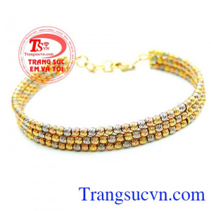 Chiếc vòng Vòng bi vàng 18k niềm vui Chiếc vòng bi vàng chất lượng đảm bảo uy tín.