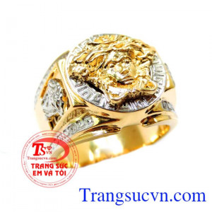 Chiếc Nhẫn nam đẹp vàng xu hướng hàng hiệu.