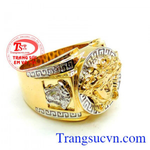 Giao nhẫn nam đẹp vàng xu hướng vàng toàn quốc thanh toán an toàn.