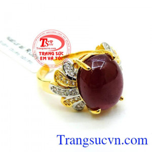Nhẫn Ruby may mắn và hạnh phúc,Nhẫn Ruby may mắn và hạnh phúc,Nhẫn nữ ruby thiên nhiên,nhẫn ruby vàng,Bảo hành 1 năm,Có Giấy kiểm định đảm bảo chất lượng của chiếc,Thanh toán an toàn 