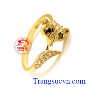 Nhẫn nữ vàng tây dành cho phái đẹp phù hợp làm quà tặng sinh nhật hoặc trong các dịp ý nghĩa