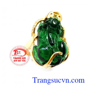 Bộ tỳ hưu vàng đá xanh bền đẹp.