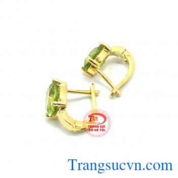 Bộ Trang Sức Vàng Peridot Mệnh Hỏa và Mộc.