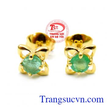 Mặt dây vàng Emerald, Nhẫn emerald nữ, Hoa tai vàng Emerald, bảo hành 12 tháng. Bộ Trang Sức Vàng Emerald Mệnh Hỏa