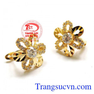 Đôi Hoa tai vàng nữ giới,Hoa tai vàng tây,chất lượng đảm bảo uy tín,dành cho phái đẹp.