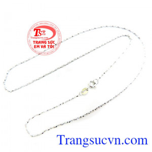 Dây vàng trắng 18k nữ Ý
