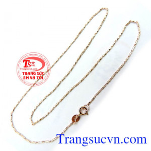 Dây chuyền Italy vàng hồng