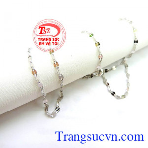 Dây vàng trắng Italy 18k quý phái tinh tế dành cho phái đẹp