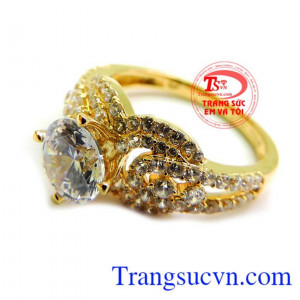 Bảo hanh Nhẫn vàng 18k Nữ 1 năm, Giao Nhẫn nữ vàng dành cho phái đẹp tinh tế và quý phái, Thanh toán an toàn