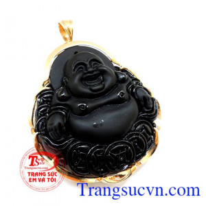 Phật di lặc mệnh Thủy và Mộc bọc vàng 