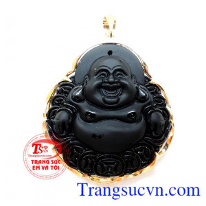 Phật di lặc mệnh Thủy và Mộc bọc vàng 